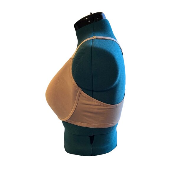 Cream Front-Closure Racerback Underwire Bra 42C - Picture 4 of 6